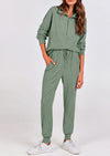 PRETTYGARDEN Women's Fall 2 Piece Lounge Sets Zip Up Sweatshirt Jogger Pants Sweat Track Suits Travel Outfit Winter Clothing
