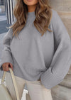 PRETTYGARDEN Women's Fall Oversized Sweaters Casual Crewneck Pullover Long Sleeve Fuzzy Chunky Knit Tops Blouse