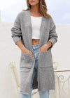 PRETTYGARDEN Fall Long Sleeve Cardigan Sweaters for Women Trendy Winter Open Front Loose Knitted Cardigans with Pockets