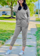 Black Two Pieces Oversized Fall Tracksuit