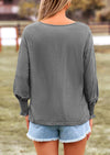 PRETTYGARDEN Women's Spring Fashion T Shirts Puff Long Sleeve Crewneck Casual Basic Tee Tops Blouses