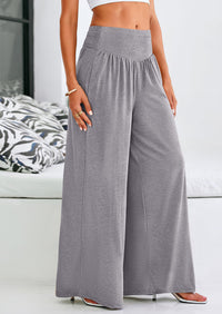 High-Waisted Flowy Palazzo Pant With Pockets
