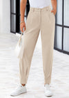 PRETTYGARDEN Womens Dress Pants Business Casual Trendy High Waisted Ankle Length Dressy Trousers Slacks Work Clothes
