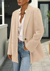 PRETTYGARDEN Women's Winter Corduroy Blazers Jackets Dressy Casual Ribbed Long Sleeve Lapel Fashion Work Business Outerwear