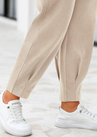Summer High Waisted Ankle Length Trouser Slacks With Pockets