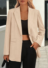 PRETTYGARDEN Women's Winter Corduroy Blazers Jackets Dressy Casual Ribbed Long Sleeve Lapel Fashion Work Business Outerwear