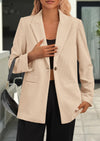 PRETTYGARDEN Women's Winter Corduroy Blazers Jackets Dressy Casual Ribbed Long Sleeve Lapel Fashion Work Business Outerwear
