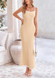Bodycon Spaghetti Strap Wear Sleeveless Beach Maxi Dresses