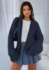 PRETTYGARDEN Cardigan Sweaters for Women Trendy Fall Fashion Long Sleeve Chunky Knit Cardigans Winter Clothing Outfits