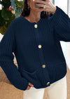 PRETTYGARDEN Cardigan Sweaters for Women Trendy Oversized Knit Chunky Button Cardigans Fall Winter Outfits with Pockets