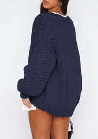 PRETTYGARDEN Cardigan Sweaters for Women Trendy Fall Fashion Long Sleeve Chunky Knit Cardigans Winter Clothing Outfits