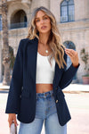 Business Casual Long Sleeve Notch Lapel Trendy Blazers