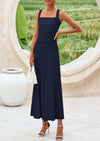 PRETTYGARDEN Skirt Sets Women 2 Piece Outfits Summer Casual Knit Tank Tops Flowy Midi Skirts Matching Vacation Clothes
