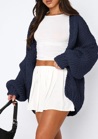 PRETTYGARDEN Cardigan Sweaters for Women Trendy Fall Fashion Long Sleeve Chunky Knit Cardigans Winter Clothing Outfits