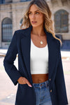 Business Casual Long Sleeve Notch Lapel Trendy Blazers