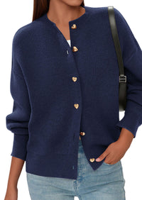 PRETTYGARDEN Cardigan Sweaters for Women Trendy Long Sleeve Open Front Button Down Jacket Fall Clothes Winter Coats