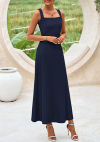 PRETTYGARDEN Skirt Sets Women 2 Piece Outfits Summer Casual Knit Tank Tops Flowy Midi Skirts Matching Vacation Clothes