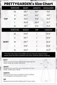 Crop Tank Top Flowy Midi Skirts Ribbed Knit Casual Two Piece Skirt Set
