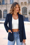 PRETTYGARDEN Women's Spring Fall Business Casual Blazers Long Sleeve Notch Lapel Trendy Work Office Blazer Jackets Outerwear