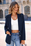 Business Casual Long Sleeve Notch Lapel Trendy Blazers
