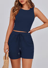 PRETTYGARDEN Lounge Sets Two Piece Matching Outfits Beach Vacation Clothes