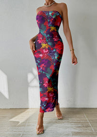 Summer Strapless Maxi Bodycon Dresses