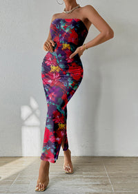 Summer Strapless Maxi Bodycon Dresses