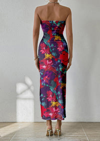 Summer Strapless Maxi Bodycon Dresses