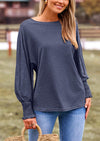 PRETTYGARDEN Women's Spring Fashion T Shirts Puff Long Sleeve Crewneck Casual Basic Tee Tops Blouses