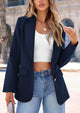 Business Casual Long Sleeve Notch Lapel Trendy Blazers