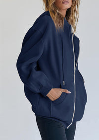 Long Sleeve Zip Up Y2K Hoodies With Pockets