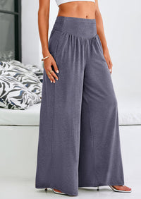 High-Waisted Flowy Palazzo Pant With Pockets