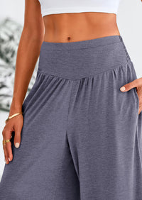 High-Waisted Flowy Palazzo Pant With Pockets