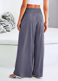High-Waisted Flowy Palazzo Pant With Pockets