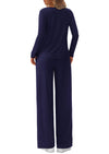 PRETTYGARDEN Women's 2 Piece Fall Sets  Casual Long Sleeve Shirts Wide Leg Pants Lounge Travel Outfits Fashion Clothing