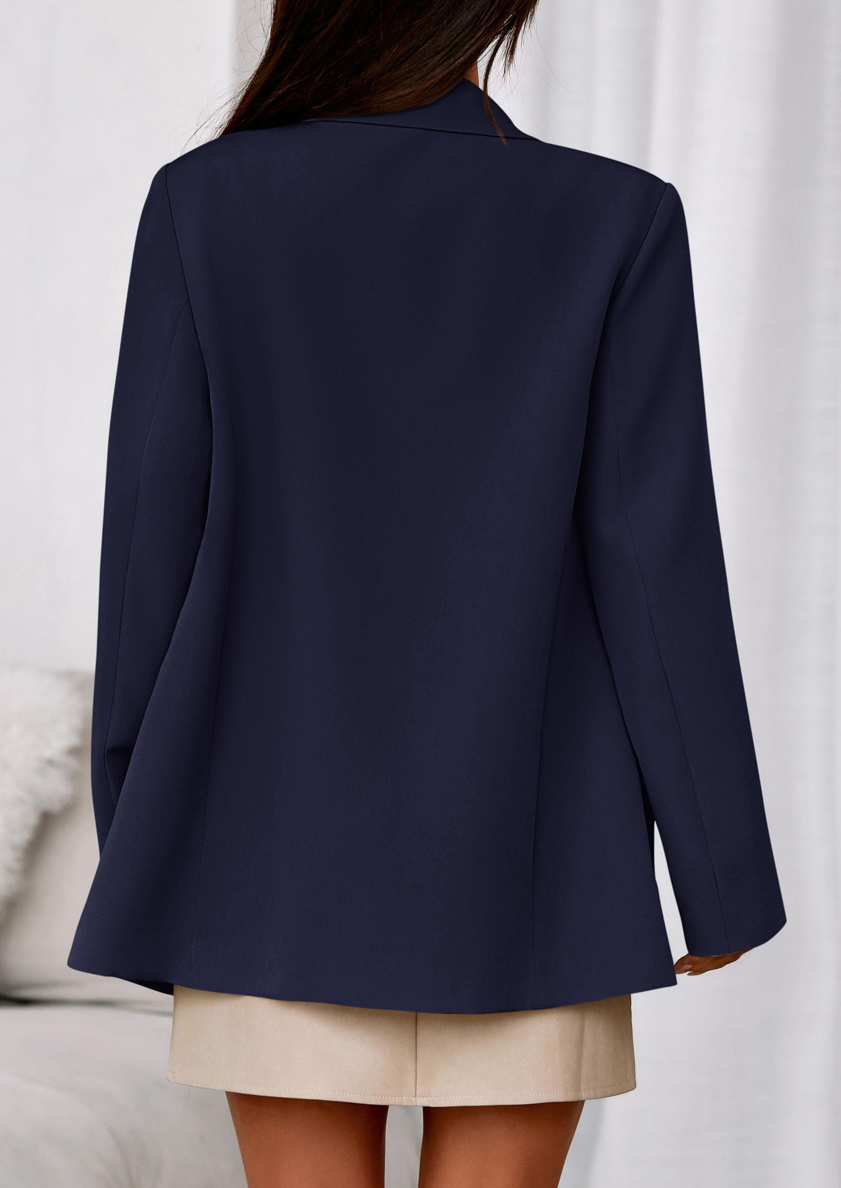 PRETTYGARDEN Fall Blazers for Women Business Casual Long Sleeve Lapel Pockets Dressy Suit Jackets Work Office Clothes PRETTYGARDEN