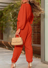 PRETTYGARDEN Women's Fall Jumpsuits Dressy Casual Pants Romper Spring Long Sleeve V Neck Belt Pockets One Piece Outfits