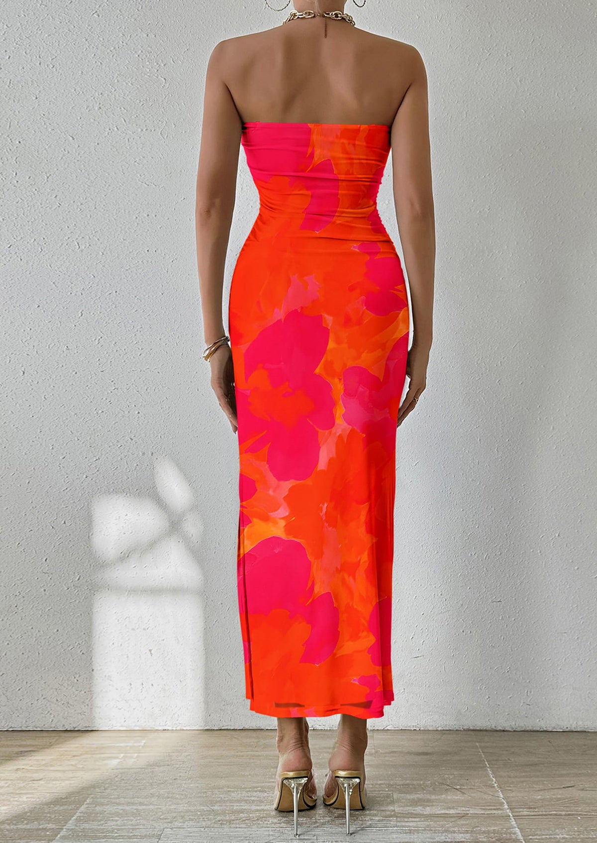 Summer Strapless Maxi Bodycon Dresses