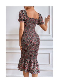 Short Puff Sleeve Cocktail Dresses