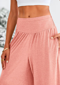 High-Waisted Flowy Palazzo Pant With Pockets