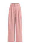 PRETTYGARDEN Women's Summer Elastic High Waisted Work Pants Straight Leg Dressy Business Casual Trousers Slacks Pockets