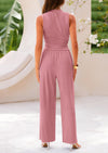 PRETTYGARDEN 2 Piece Sets Sleeveless Tank Ribbed Travel Vacation Lounge Wear Outfits