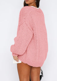 PRETTYGARDEN Cardigan Sweaters for Women Trendy Fall Fashion Long Sleeve Chunky Knit Cardigans Winter Clothing Outfits