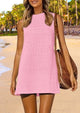 Sleeveless Hollow Out Resort Beach Vacation Cover Up Dress