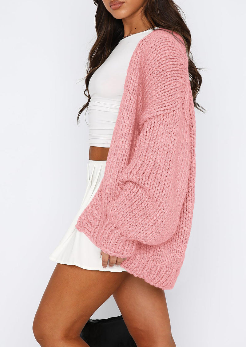 PRETTYGARDEN Cardigan Sweaters for Women Trendy Fall Fashion Long Sleeve Chunky Knit Cardigans Winter Clothing Outfits