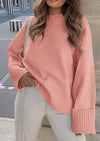 PRETTYGARDEN Women's Fall Oversized Sweaters Casual Crewneck Pullover Long Sleeve Fuzzy Chunky Knit Tops Blouse
