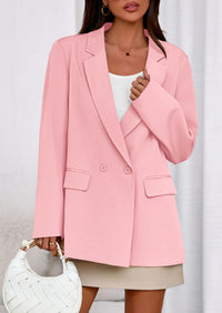 PRETTYGARDEN Fall Blazers for Women Business Casual Long Sleeve Lapel Pockets Dressy Suit Jackets Work Office Clothes PRETTYGARDEN