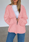 PRETTYGARDEN Cardigan Sweaters for Women Trendy Fall Fashion Long Sleeve Chunky Knit Cardigans Winter Clothing Outfits