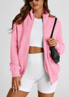 PRETTYGARDEN Women's Spring Fall Fashion Full Zip Up Sweatshirt Long Sleeve Loose Fit Trendy Casual Jacket with Pockets