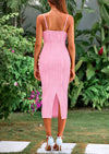 PRETTYGARDEN Sleeveless Bodycon Cocktail Party Midi Dresses